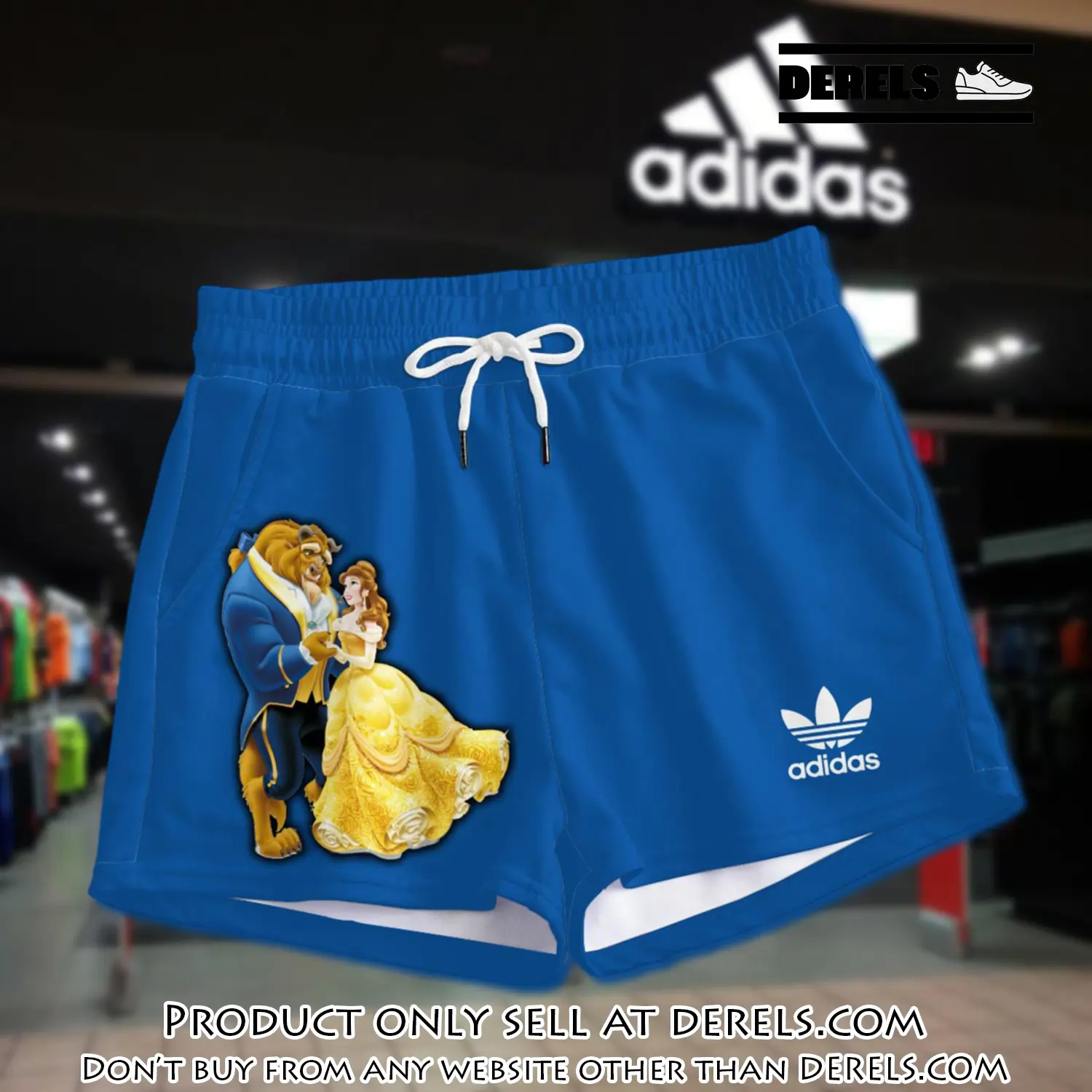 Premium beauty and the beast in adidas women shorts lady beach shorts wms1077 dr3457391